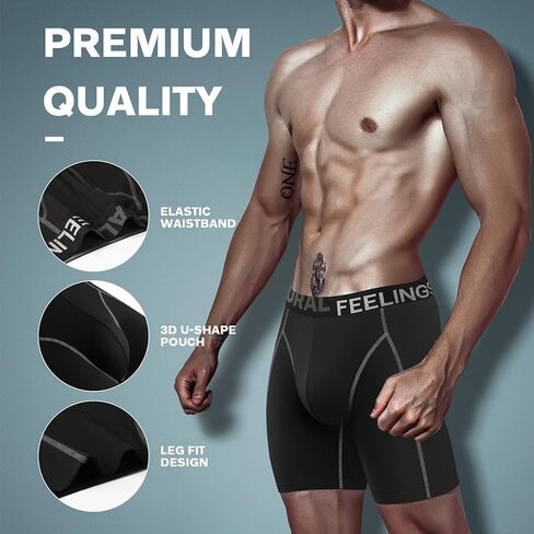 ملابس داخلية للرجال من Natural Feelings Boxer ملابس داخلية للرجال من القطن الناعم مفتوحة in Kuwait