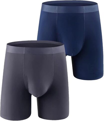 Men's Underwear Boxer Briefs Regular Style Breathable Boxer Briefs 2 Pack in Saudi Arabia
