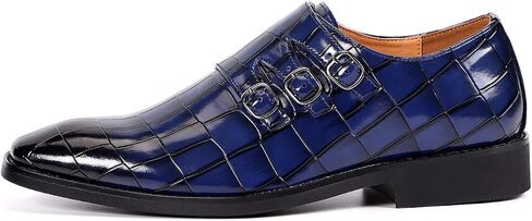 Santimon Men's Dress Loafer Shoes Monk Strap Slip On Formal Business Buckle Oxfords in Saudi Arabia