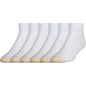 Gold Toe Men's Cotton Quarter 656s Athletic Sock (12 Pack), White, Large 12.5-16 in Saudi Arabia
