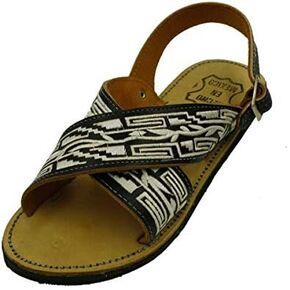 MEN LEATHER MEXICAN two strap PITEADO BORDADO SANDALS in Saudi Arabia