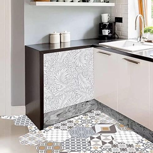 Kitchen Decor Colorful Flower Bird Magnetic Dishwasher Decal, Fridge Door Cover Vinyl Appliance Sticker, (Magnetic, 23" W x 26" H inches) in Kuwait