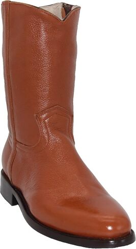 The Western Shops Men’s Genuine Leather Round Toe Roper Western Boot in Kuwait