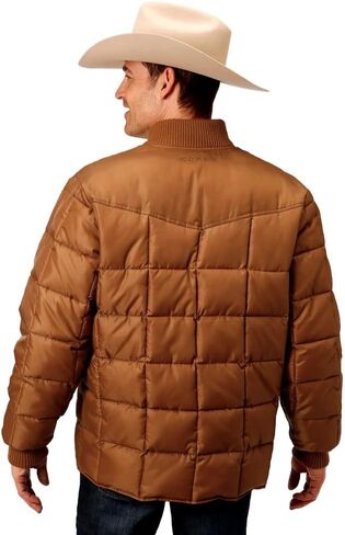 Roper Western Jacket Mens Rust Quilts Down Brown 03-097-0761-0530 BR in Saudi Arabia
