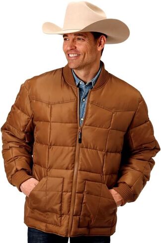 Roper Western Jacket Mens Rust Quilts Down Brown 03-097-0761-0530 BR in Saudi Arabia