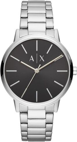 A|X Armani Exchange Men's Watch with Three-Hand Analog Display and Stainless Steel or Leather Band, Watch for Men in Saudi Arabia