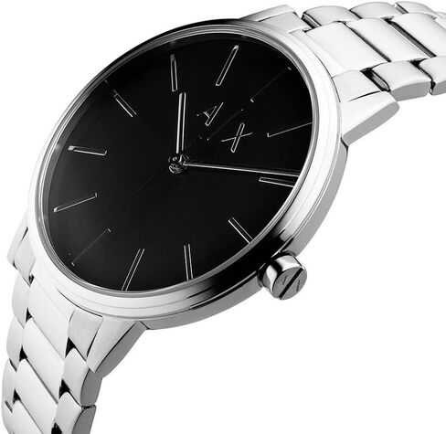 A|X Armani Exchange Men's Watch with Three-Hand Analog Display and Stainless Steel or Leather Band, Watch for Men in Saudi Arabia