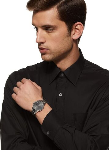 A|X Armani Exchange Men's Watch with Three-Hand Analog Display and Stainless Steel or Leather Band, Watch for Men in Saudi Arabia