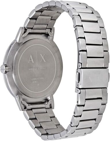 A|X Armani Exchange Men's Watch with Three-Hand Analog Display and Stainless Steel or Leather Band, Watch for Men in Saudi Arabia