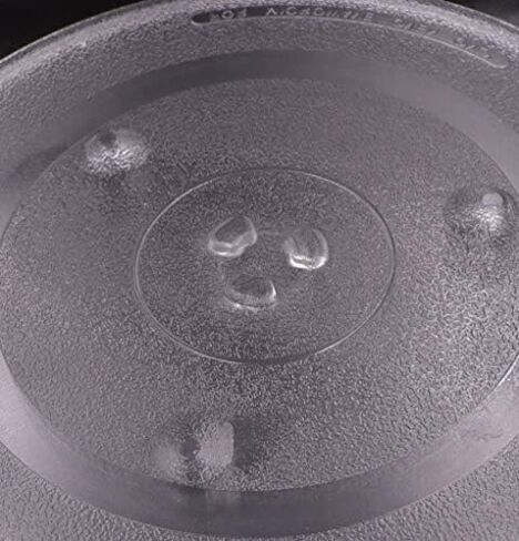 12.5" Microwave Turntable Glass Plate Replacement for Panasonic 12570000008334 & Frigidaire 5304509437 - Y-Bottom General, Heat-Resistant & Universal Fit (12.5 Inch) in Kuwait