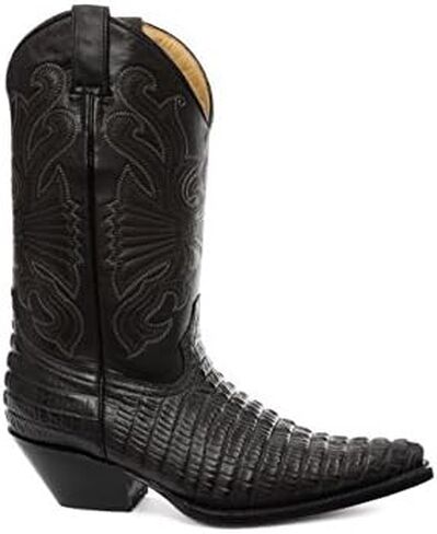 Grinders Carolina Black Croc Mens Western Cowboy Boots in Saudi Arabia