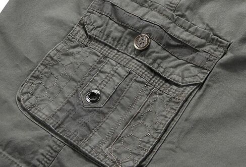 YGT Men's Cotton Full Elastic Waist Cargo Performance Baseline Short in Kuwait