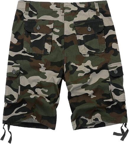 IDEALSANXUN Men's Casual Loose Military Twill Camo Cargo Shorts in Saudi Arabia