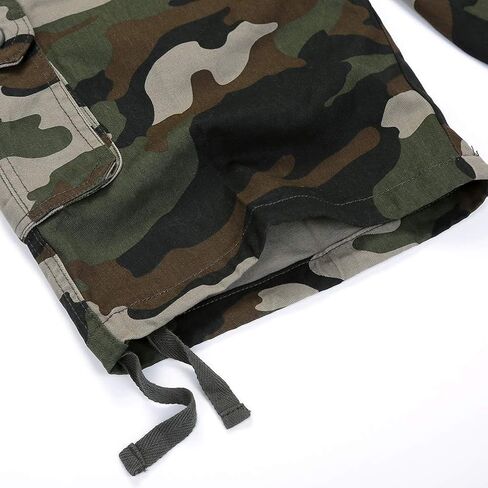 IDEALSANXUN Men's Casual Loose Military Twill Camo Cargo Shorts in Saudi Arabia