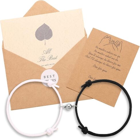 MHnicesoul Magnetic mutual attraction couple bracelet set, Men and Women Valentine's Day Gifts, for boyfriend and girlfriend, eternal love vow, Adjustable in Kuwait