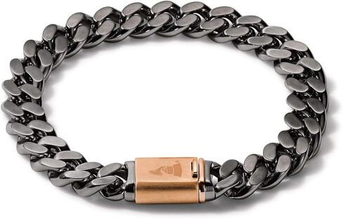 Bulova Men's Latin Grammy Stainless Steel Chain Link Bracelet, Size: Large, Style: J98B007L in Saudi Arabia