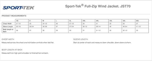 SPORT-TEK Men's Full Zip Wind Jacket in Saudi Arabia
