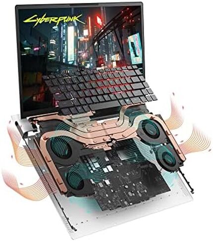 لاب توب Alienware X17 R2 للألعاب - شاشة 17.3 بوصة FHD 480 هرتز 1 مللي ثانية، معالج Intel Core i9-12900H، ذاكرة الوصول العشوائي 16 جيجابايت، 1 تيرابايت SSD، NVIDIA GeForce RTX 3070Ti 8GB GDDR6، USB-C، Killer Wi-Fi 6، Windows 11 Home - Lunar Light in Kuwait