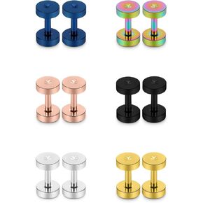 Jenxnjsjo 14g to 7/8in Ear Gauges Plugs Tunnels Taper Earrings Stretching Expander Kit Set for Women Men in Saudi Arabia