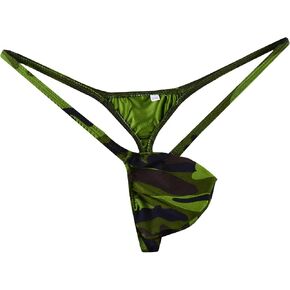 WOSESE Mens Swim Thong Bulge Pouch G-Strings Bikini Camo WSS37 in Kuwait