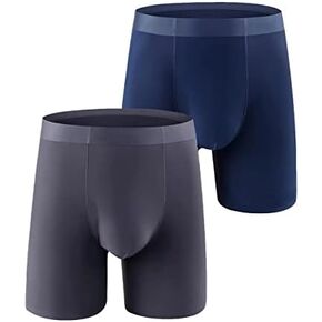 Men's Underwear Boxer Briefs Regular Style Breathable Boxer Briefs 2 Pack in Saudi Arabia
