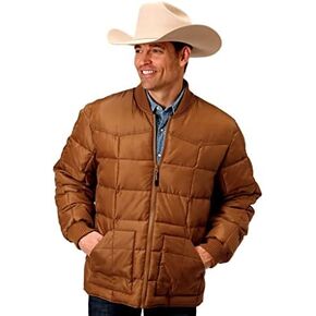 Roper Western Jacket Mens Rust Quilts Down Brown 03-097-0761-0530 BR in Saudi Arabia