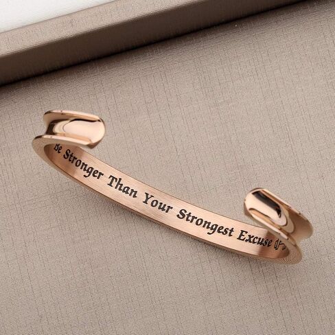 Zuo Bao Bodybuilding Jewelry Fitness Keychain Be Stronger Than Your Strongest Excuse Gym Jewelry Gift for Men Women in Saudi Arabia