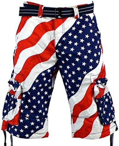 Focus Men's American Flag Shorts in Kuwait