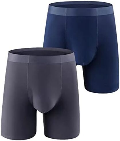 Men's Underwear Boxer Briefs Regular Style Breathable Boxer Briefs 2 Pack in Saudi Arabia
