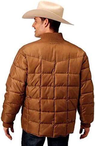 Roper Western Jacket Mens Rust Quilts Down Brown 03-097-0761-0530 BR in Saudi Arabia
