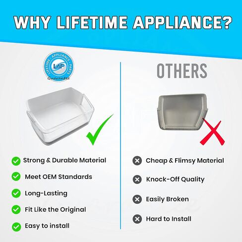 UPGRADED Lifetime Appliance DA97-11520B Door Bin Assembly Guard (Right) Compatible with Samsung Refrigerator - DA63-02832A in Saudi Arabia