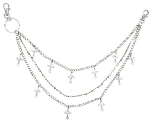 Pants Chain Wallet Chain Punk Chain Hip Hop Butterfly Lock Charm Jeans Chains Rock Chains for Women Men Hipster Women Fashion Trendy Waist Pants Chain Jewelry Clothing Accessories in Kuwait