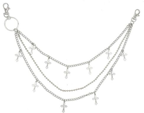 Pants Chain Wallet Chain Punk Chain Hip Hop Butterfly Lock Charm Jeans Chains Rock Chains for Women Men Hipster Women Fashion Trendy Waist Pants Chain Jewelry Clothing Accessories in Kuwait