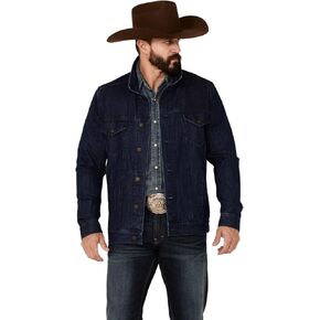 Cody James Men's Coasting Medium Wash Button-Front Unlined Denim Jacket Indigo Large in Kuwait