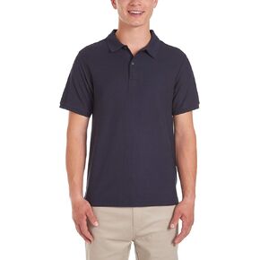 Nautica Young Men's Uniform Short Sleeve Stretch Pique Polo