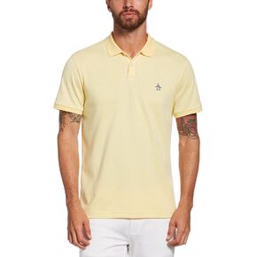Original Penguin Men's Birdseye Jacquard Short Sleeve Polo Shirt in Saudi Arabia