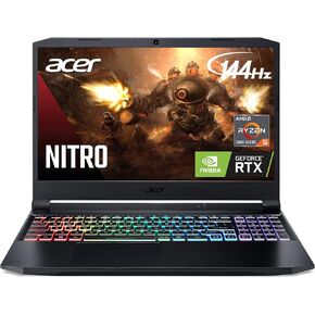 Acer Nitro 5 AN515-45-R21A Gaming Laptop, AMD Ryzen 5 5600H Hexa-Core Processor | NVIDIA GeForce RTX 3060 Laptop GPU | 15.6" FHD 144Hz IPS Display | 16GB DDR4 | 512GB NVMe SSD | WiFi 6 | RGB Keyboard in Kuwait