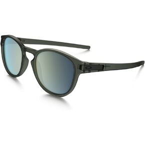 نظارات شمسية من Oakley Mens Latch Asia Fit لون زيتوني مطفأ/إيريديوم زمردي، مقاس واحد in Kuwait