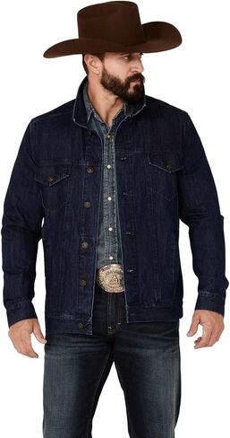 Cody James Men's Coasting Medium Wash Button-Front Unlined Denim Jacket Indigo Large in Kuwait
