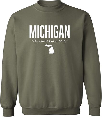Michigan The Great Lakes State Crewneck Sweatshirt in Saudi Arabia