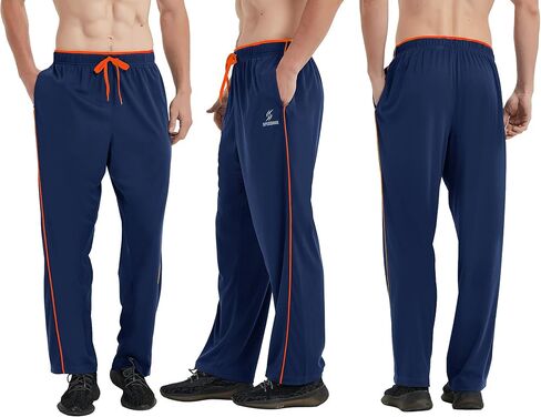 SPEEDME Mens Sweatpants with Pockets Open Bottom Sweat Pants Male for Workout, Gym, Running, Jogging, Athletic, Track, Casual in Saudi Arabia