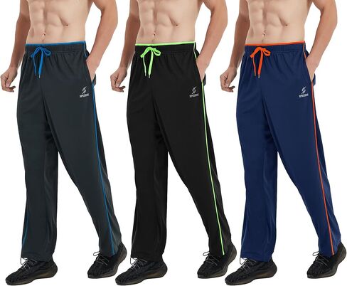 SPEEDME Mens Sweatpants with Pockets Open Bottom Sweat Pants Male for Workout, Gym, Running, Jogging, Athletic, Track, Casual in Saudi Arabia