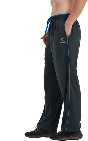 SPEEDME Mens Sweatpants with Pockets Open Bottom Sweat Pants Male for Workout, Gym, Running, Jogging, Athletic, Track, Casual in Saudi Arabia