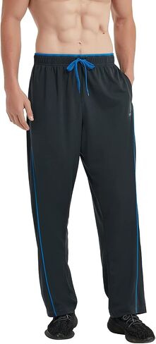 SPEEDME Mens Sweatpants with Pockets Open Bottom Sweat Pants Male for Workout, Gym, Running, Jogging, Athletic, Track, Casual in Saudi Arabia