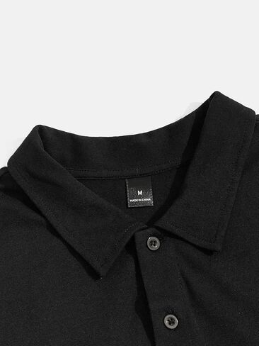 قميص بولو جولف رياضي كاجوال للرجال من OYOANGLE بأكمام قصيرة وطباعة استوائية وأكمام قصيرة in Kuwait