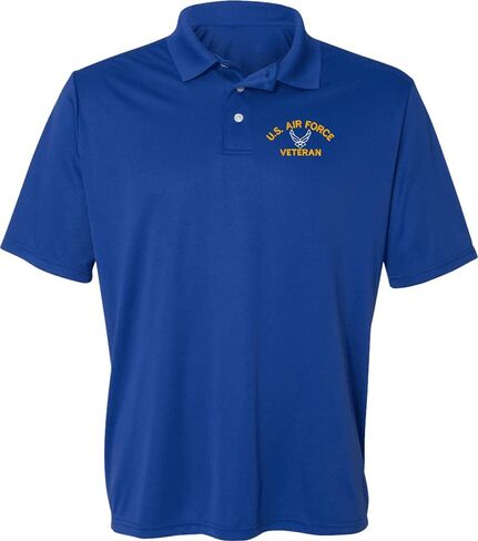 U.S. Air Force Hap Arnold Wings Veteran Polyester Moisture Wicking Polo in Kuwait