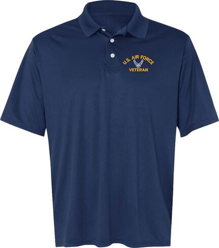 U.S. Air Force Hap Arnold Wings Veteran Polyester Moisture Wicking Polo in Kuwait