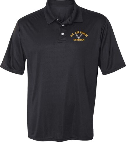U.S. Air Force Hap Arnold Wings Veteran Polyester Moisture Wicking Polo in Kuwait