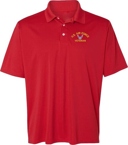 U.S. Air Force Hap Arnold Wings Veteran Polyester Moisture Wicking Polo in Kuwait