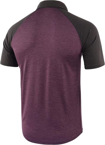 KNQR Mens Lightweight Soft Quick Dry Athletic Workout Running Golf Polo T Shirt in Saudi Arabia